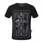 high quality philipp plein t shirts fashion short sleeve cotton dollar qp skull